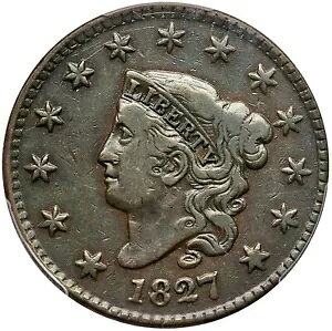 1827 N-12 R-5 PCGS VF 30 }g܂̓Rlbg wbh [W Zg RC 1c