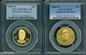 2008-W $10 S[hz GUxX [ PCGS PR70 PF70 & MS70 2 RC Zbg !!!!!!