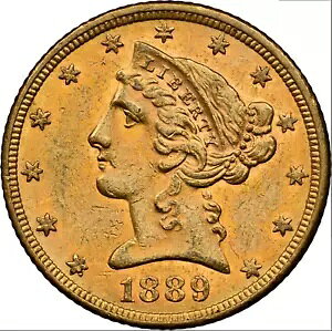 1889 NGC MS61 ?? 7,520  ?? $4,500 PCGS PG ? S[WXȐF ? $5 n[tC[O