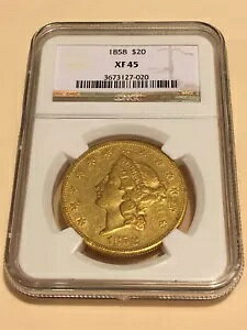 1858 XF45 NGC oeB _u C[O $20 S[h RC ACN[ A P-~g (PCGS Ȃ)