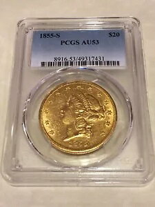 1855-S AU53 PCGS oeB _uC[O 20 h ͑ PQ