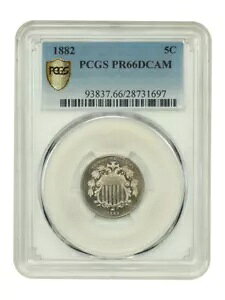 1882 5C PCGS PR66DCAM - V[h jbP