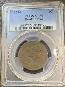 1794 [W Zg ? PCGS VF30 ? 1C 锯̓A94 RC