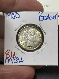 1900 P �o�[�o�[ �V���o�[ �_�C�� �X�^�j���O BU ������ MS++ �R�C�� (Raw10790)