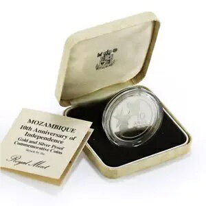 モザンビーク 250 メティカイス 独立10周年記念 プルーフ銀貨 1985年