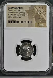 ���[�}�鍑 - �g�����k�X - AD 98-117 - �f�i���E�X��� - NGC Ch F - Sear:3136