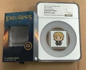 2021 ニウエ $2 シルバー コイン NGC PF 70 ちびロード・オブ・ザ・リング サムワイズ ガムジー 00064