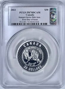 2022 �J�i�_ $30 �T�~�b�g �V���[�Y 2 �I���X �V���o�[ �R�C�� PCGS PR70DCAM �X�U���i �u�����g FDOI
