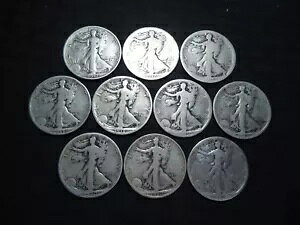 AG/VG+ 1917P,D&S obv,18D&S,19P&S,20P&S,23S ウォーキングリバティ50Cハーフダラー!