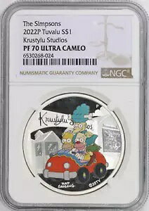 2022-P NGC �c�o�� �V���v�\���Y �N���X�e�B�� �X�^�W�I �V���o�[ �v���[�t �R�C�� PF70