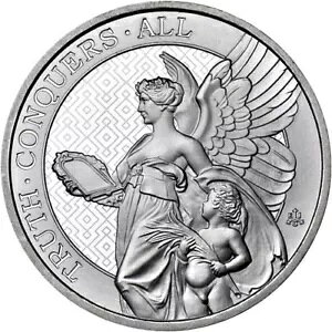 2022 5 �I���X �Z���g�w���i �V���o�[ Queen's Virtues Truth Coin (BU)
