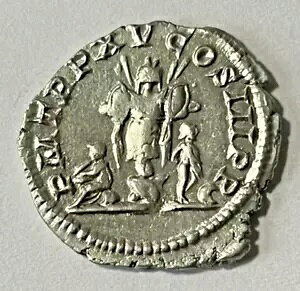 古代銀貨 ローマ帝国 AR デナリウス セプティミウス セウェルス 192 〜 211 AD。