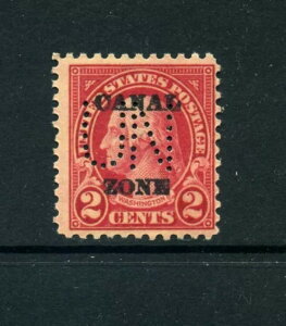 Canal Zone Scott #73 Var Company Issue UN Perfin Mint Stamp *�󏭕i��*