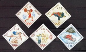 ���i�R 1964 �I�����s�b�N ���A XF MNH** ImPerf �Z�b�g�A�����C���X�u���b�N�A�I�����s�b�N