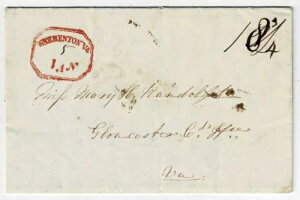 1840�N �o�[�W�j�A�B�E�H�[�����g�� �\���ɐԂ����p�`�̏���