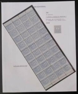 �A���[���`�� 1882�N 12�Z���g ���R�u�Z�� �G�b�Z�C MNH �u���b�N 40��