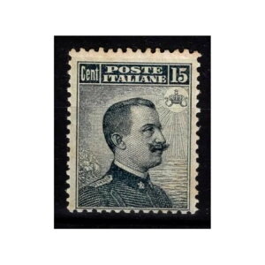 C^A 1909 ~PbeB 15 Centesimi N.86 G.I MNH** ؖ