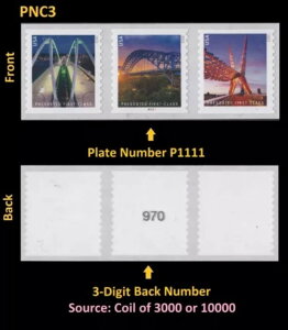 US 5811a Bridges Oލς݃t@[XgNX 25c #on# PNC3 P1111 3d back # MNH 2023