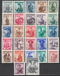 I[XgA N[G 1948-50 CF[ 738A/754A MNH (27 ) nߑ