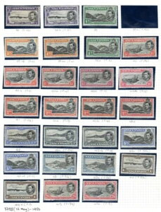 �A�Z���V���� 1938-53 �Z�b�g�i�p�[�t�H���[�V����/�o���A���g MNH ����� MM SG38-47 ���܂ށj