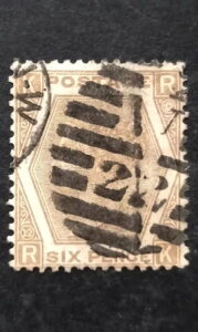 GB QV 6d WIF SG.124a Pl.12 S悭ĂāA~Vڂꂢ VF