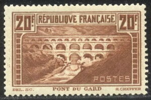 �t�����X #254A ������ - 1931 20fr �|�� �f�� �K�[���A�^�C�v III