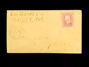CA SAN MATEO S.F. & S.J. R.R. 1868N310 Lڂ2ÕJo[A#65