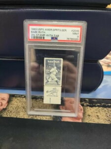 1983�N USPS �A�����J���X�|�[�c�V���[�Y�؎� - �x�[�u�E���[�X 20�Z���g�؎�i�^�u�t���jPSA 9 BB95