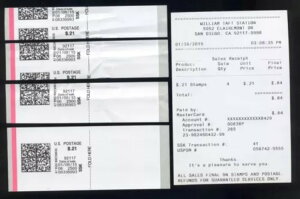 CVP95 Var ERROR コンピュータ販売郵便切手、オリジナル キオスク レシート付き!!