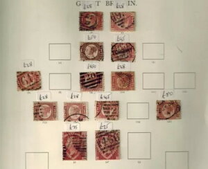 ���B�N�g���A 1870 1/2d SG48 -49 �v���[�g�t�� �v���[�g9 + SG51 -52 1 1/2d ?1388