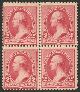 US Sc# 219d *MINT OG H* { 4Zbg } CNVF[h 2c Vg 1890 CV$ 800.00