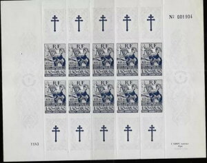 tXAn؎ 1943 YV 65 10V[g MNH VF / CAT l 600h