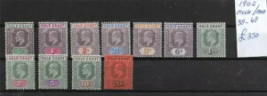 �S�[���h�R�[�X�g @ 1902 20/-�ɐݒ�BSG 38-48 MNH/MVLH V.F �f���炵�����i @GB.1470