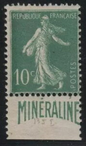 �t�����X�؎� YVERT 188 A�uSOWER NO GROUND 10c �O���[�����x�� �~�l�������C���v MH VF