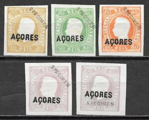 Acores ؎ 1868 5 ̐؎ ovpt { UNG (s) VF !