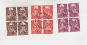 1957�N EUROPA�Z�b�g�A4�Z�b�g�ACTO Sc 329/31 �����L�����Z�� k294