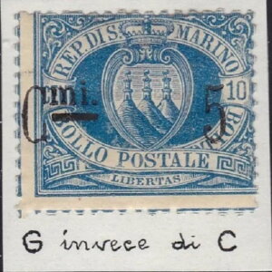 1892N T}mANo. 8y 5c. su 10c.  MLH/* C.mił͂ȂG.mi