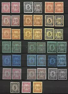 �I�����_�؎� 1870 NVPH DUE 1-2/39 ColourProofs UNG VF / �����l!