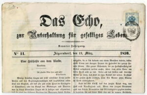�I�[�X�g���A 1859�N 1�N���[�l �^�C�vI �V���Ő؎�i�uDas Echo�v�֘A�j�A�X�R�b�g PR2a