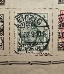 󏭂1900ÑhCc؎ 5 Pf Deutsches Reich O[X^v