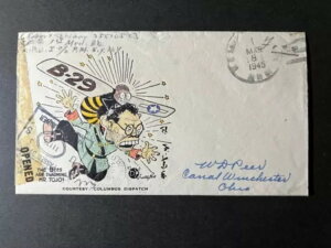 1945�N �A�����J ��񎟐��E��� �����I ���{�ς� ���m �X�փJ�o�[ APO NY �L���i�� �E�B���`�F�X�^�[ OH