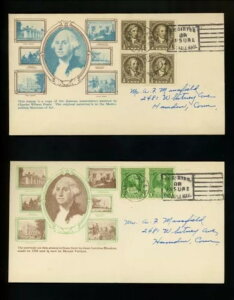 US FDC #704-715 GbW[ M-17 1932 DC Vg200NLO 1st Zbg 12