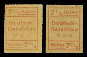 �h�C�c�A���n - ���A�t���J 1916 ��ꎟ���E��� WUGA Prov. 7?h �� Mi# IV/I diff. �T�C�Y