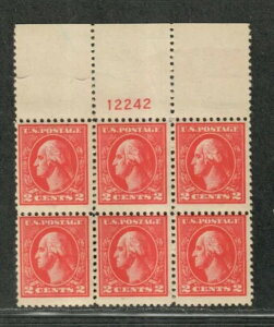US Sc#528b M/NH/F-VF�A�v���[�g�u���b�N�^�C�vVII�A1���̐؎�ɃK���X�L�b�v����ACv. $375