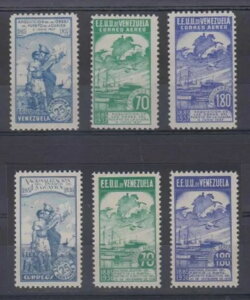 �x�l�Y�G�� 1937 Sc 320�AC64-C65 + Yvert 184A & PA64A-65A �t���Z�b�g MNH F�AVF ?486+