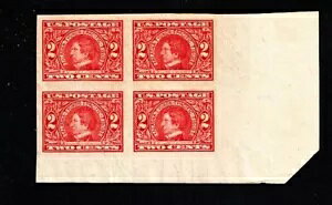 1909 �N�A�č� 2 �Z���g �J�[�}�C�� SEWARD �A���X�J-���[�R�� IMPERF Blk of 4 Sc#371 M/NH/OG GEM!