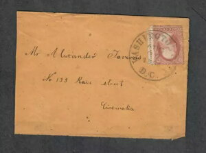 US Sc#25a bL Pos #60L5L Vg DC 1857N822 CDS Oʂ̂݁ACv. $950