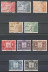 GToh 1935 Sc 538-542 & C36-C40 tZbg p[tv[tuXyVvMNHX|[c