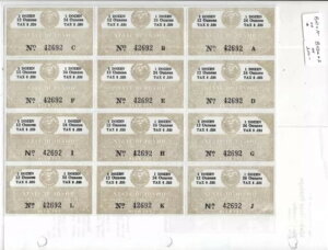 �A�C�_�z�B: �r�[���Ő؎� sht/12�ASRS # B41 x 10 & B41a X 2�ANGAI (58932)