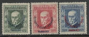 �`�F�R�X���o�L�A 1925 MI 209-211 210+211 �M���o�[�g MNH VF
